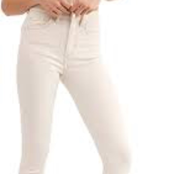 Free People Skinny raw edge High Rise Jeans in Tea sz 24 - Picture 3 of 6